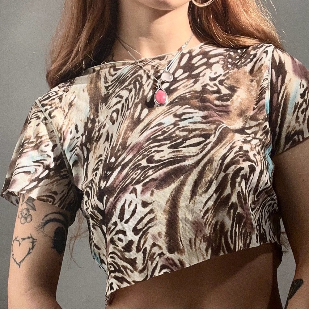 Cheetah Print Crop Top